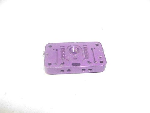 Purple billet aluminum holley carburetor metering block cs23 drag nhra mudbog