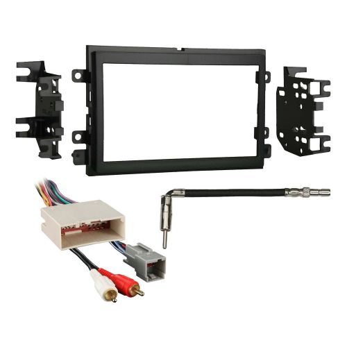 Metra 95-5812 dash kit + amp harness + antenna adapter for select ford/mercury