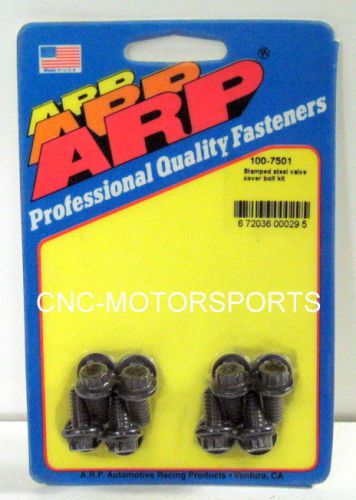 Arp valve cover bolt kit 100-7501 stamped steel covers black oxide 12 point head