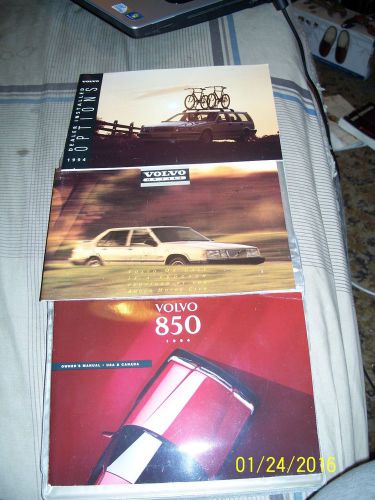 A owners manual&amp; other manuals for a 1994 volvo 850 with felt case