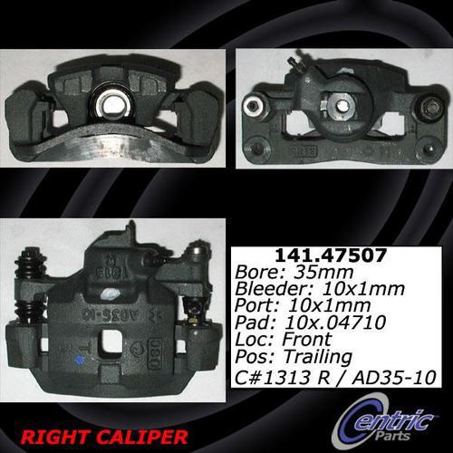 Centric 141.47507 rear brake caliper-premium semi-loaded caliper