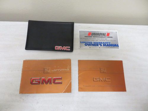 1999 gmc jimmy owners manual