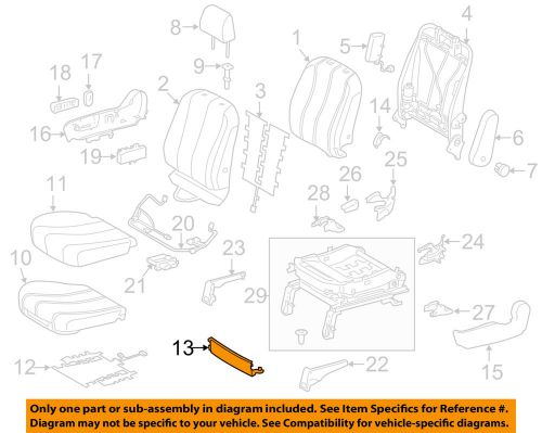 Toyota oem 11-14 sienna front seat-front shield right 7186708010b0