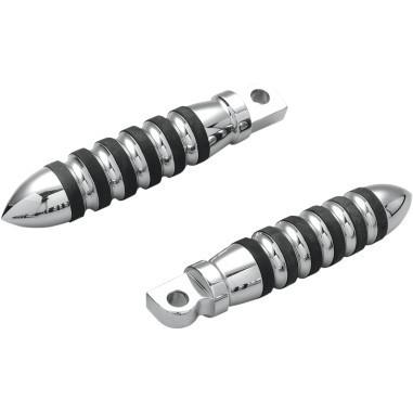 Arlen ness chrome rocket footpegs for harley models foot pegs