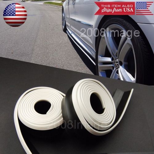 2 x 8ft white trim ez fit bottom line side skirt extension for   vw porsche