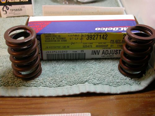 Gm 3927142 chevy 302 camaro valve springs pair nos oem double spring z28 67 68 6