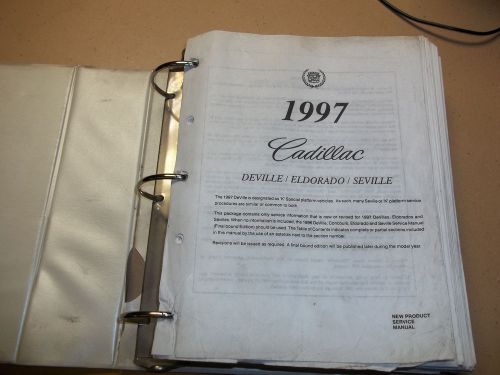 1997 cadillac deville seville eldorado new product service manual loose leaf