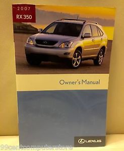 2007 lexus rx350 owners manual