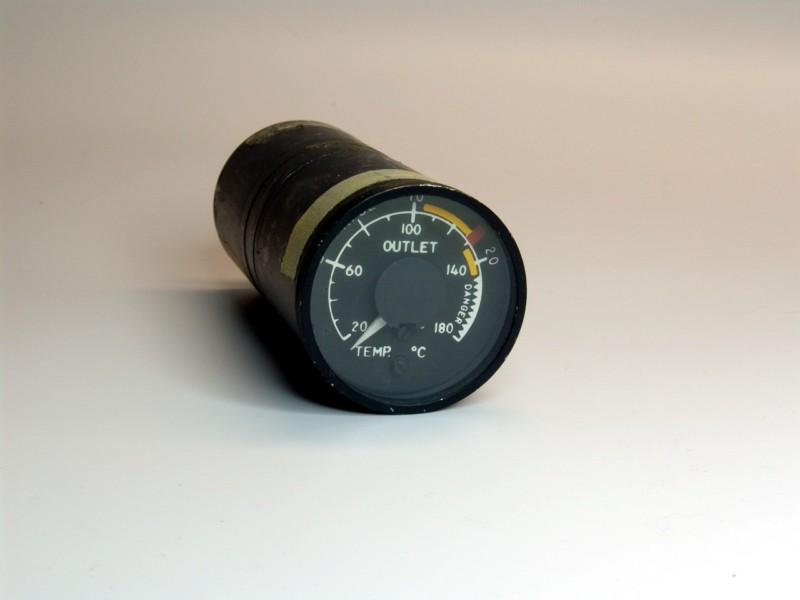 Md80 outlet temp overhead cockpit gauge for flight simulator flightdeck md88 dc9