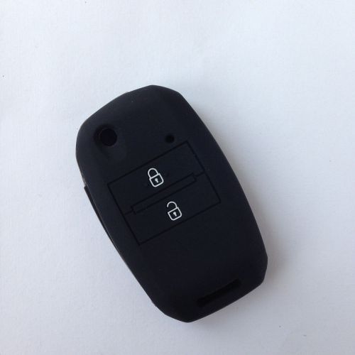 Black key cover protector fob remote keyless for 2013 2014 kia sorento carens