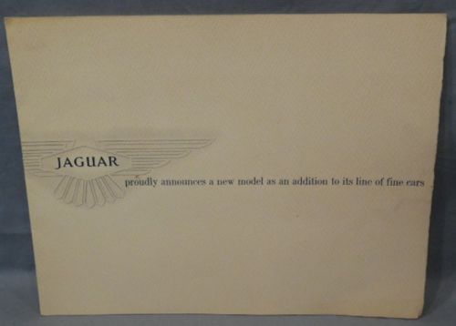 Nm original 1961 jaguar 3.8 sedan introductory sales brochure