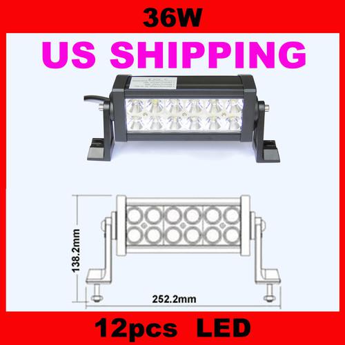 New 36w led light bar led spot work light bar 4wd boat ute camping suv