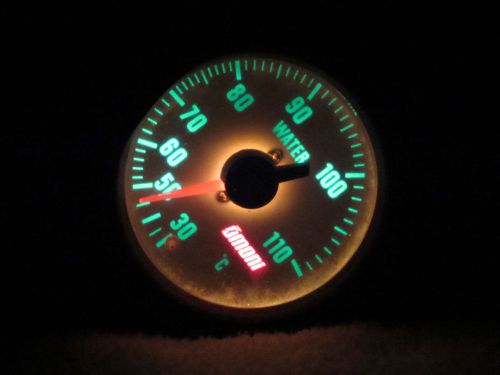 K&#039;s 52mm water temp gauge mr2 s13 s14 dsm z32 wrx r32