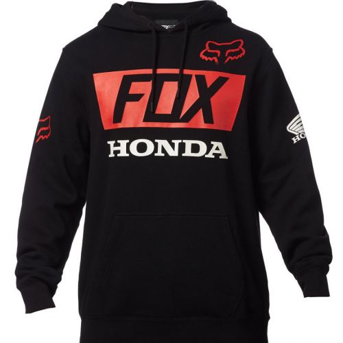 2017 fox racing black honda basic pullover hoodie cotton poly logo mx  s m l xl