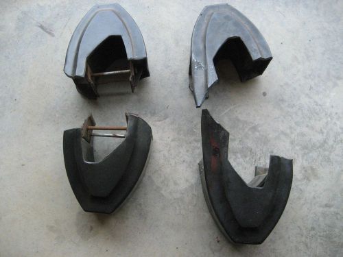 Triumph tr6 front &amp; rear bumper rubber over-riders