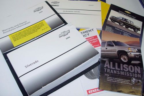 2006 chevrolet silverado duramax diesel owners manual set ls lt oem out of print