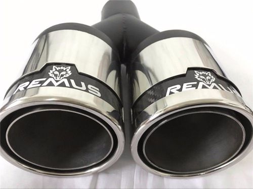 1pcs 2.5&#039;&#039; in 3.5&#039;&#039;out universal exhaust tip remus dual exhaust muffler pipe tip