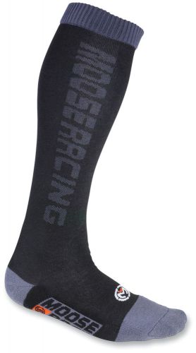 Moose racing classic moto 2014 mx offroad socks black md/lg