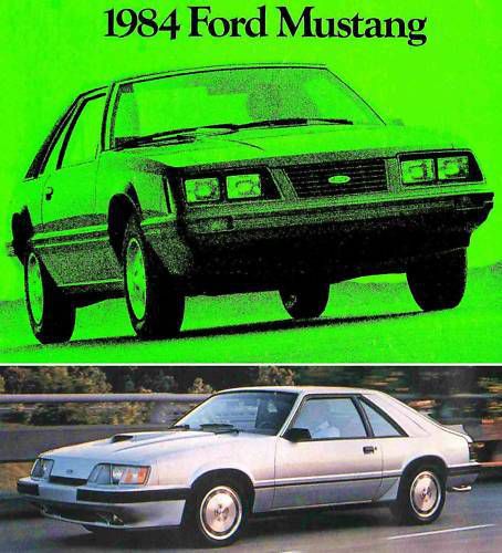 1984 ford mustang brochure -mustang lx-mustang gt convertible-mustang svo turbo