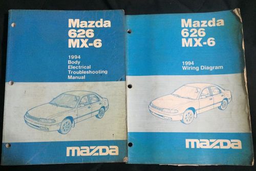 1994 mazda 626 mx-6 factory oem service repair shop manual set