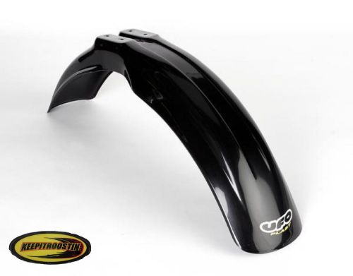 Ufo black front fender plastic for honda cr125 cr250 1987 1988 1989 1990 1991 cr