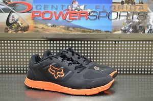 Fox racing motion evo performance/casual men&#039;s running shoe black/orange sz 11