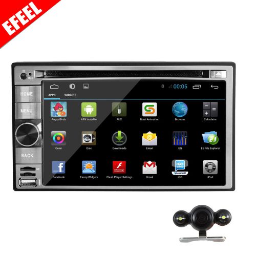 Android 4.4 6.2&#034; double 2din 3g-wifi car gps dvd player bt radio ipod map+camera