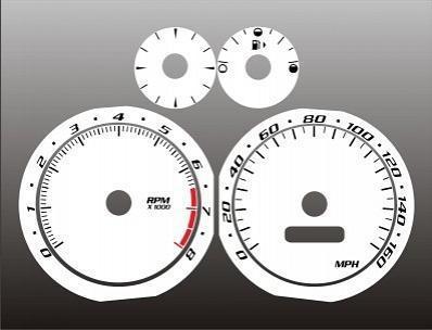 2003 cadillac cts instrument cluster white face gauges 03