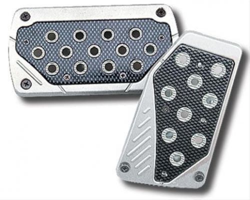 Matrix 05-009 pedal pads gas/brake alum silver/carbon fiber automatic trans univ