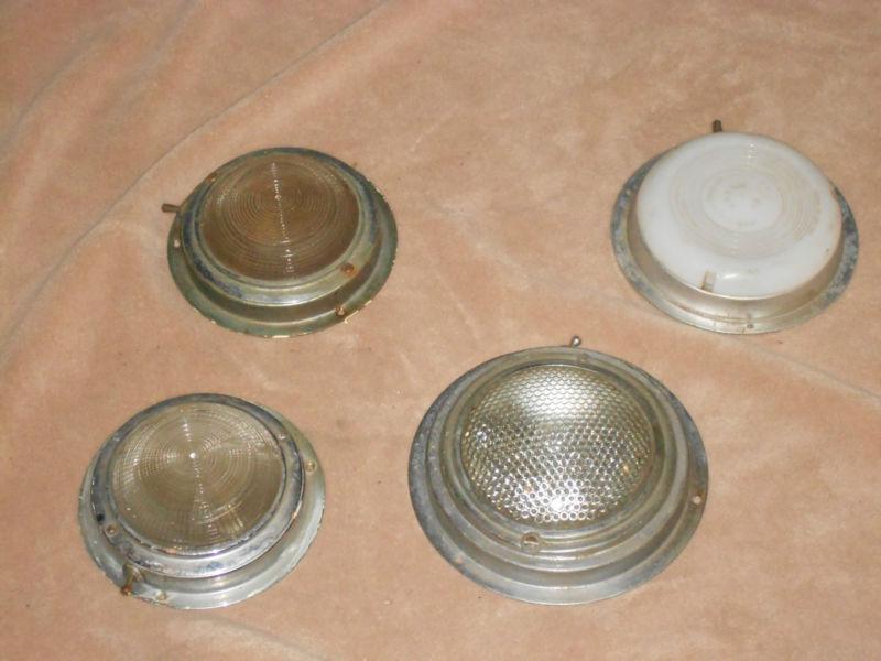 Set of 4 surface mount cabin lights for boats