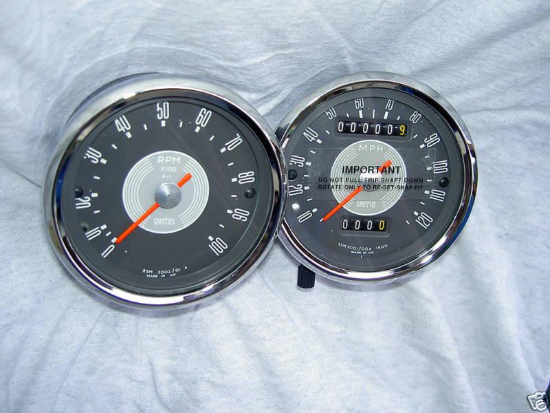 1966 triumph t120 650 smiths speedometer & tachometer 