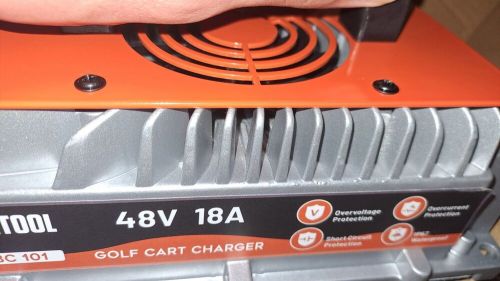 48 volts 18 amp golf cart battery charger round 3-pin handle plug for club car