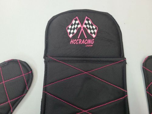 Go kart seat pad flat track dirt racing go kart size 2xx 3xx adult pink seat pad