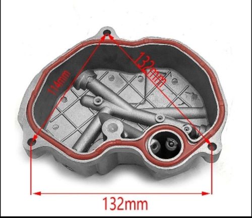 Cg250, 200, 150 oil cooler w/ direct line valve cover-(hawk, taotao, x-pro etc)