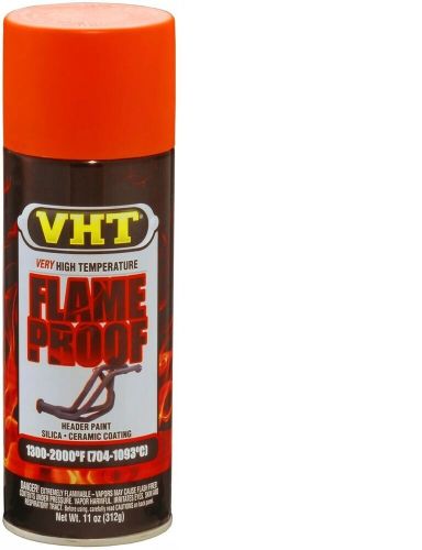 (6 pack) vht sp114 flameproof 11 oz. flat orange aerosol high temperature paint