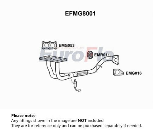 Exhaust pipe fits mg mgtf 1.8 front 02 to 09 euroflo wcd106090 quality new