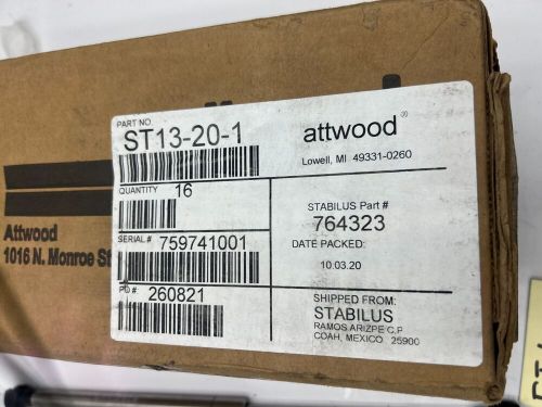 Box of 16 attwood boat hatch lift support st13-20-1, 764323 stainless steel