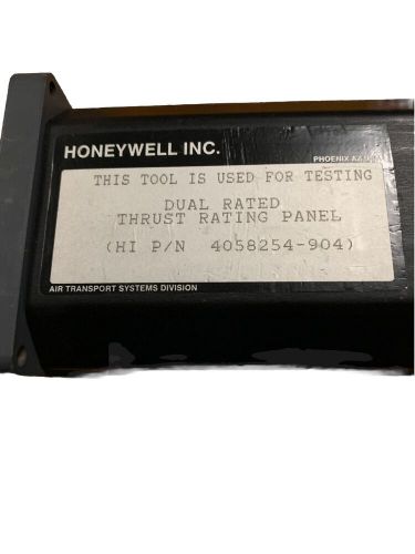 Aircraft thrust rating panel honeywell p/n 4058254-904 dual rated for testing