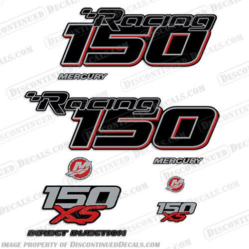 Fits mercury racing optimax 150 xs dfi decal set