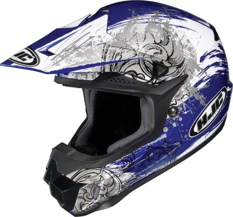 Hjc cl-x6 kozmos blue/white motocross helmet size small