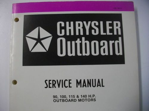 1982 chrysler outboard factory service manual ob3874 90 100 115 140 hp motors