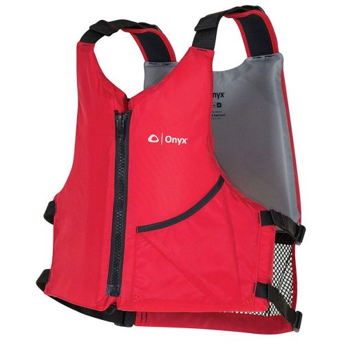 Onyx outdoor 121900-100-004-17 - paddle red universal life vest