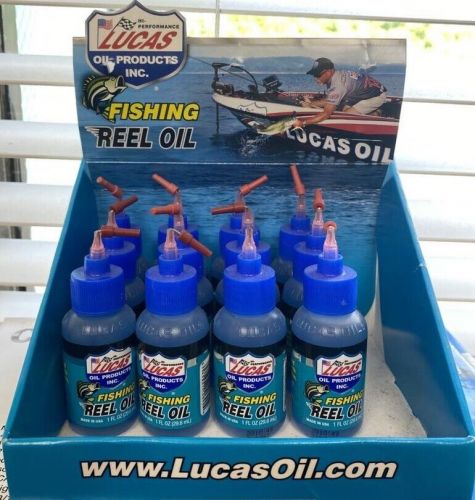 Lucas 10690 fishing reel oil needle oiler knife marine boat 1oz 12 pack open box