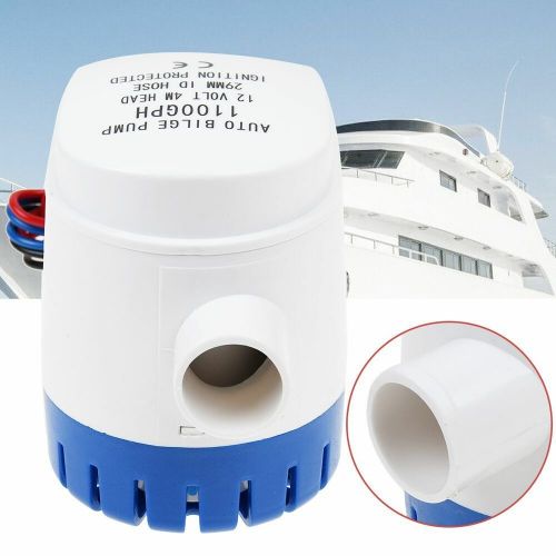 12v 1100gph automatic submersible boat bilge water pump auto &amp; float switch