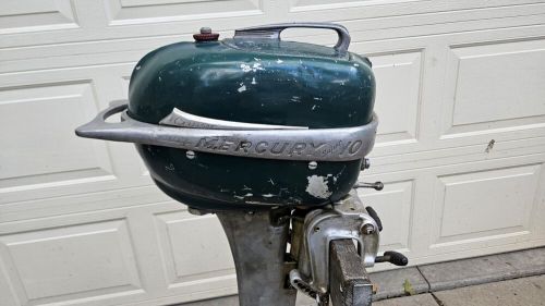 1952 mercury kh-7 super 10 hurricane cruiser 10hp outboard boat motor &amp; control