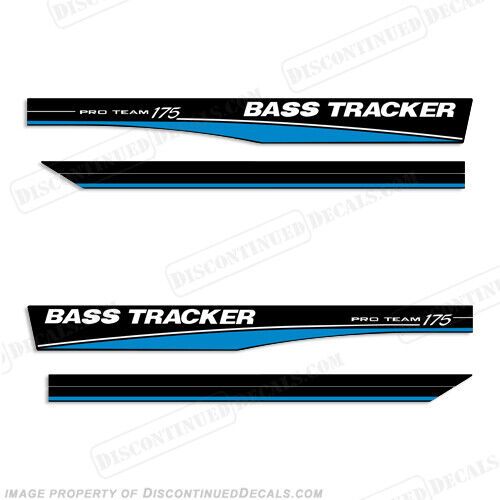 Fits bass tracker pro team 175 decals - blue