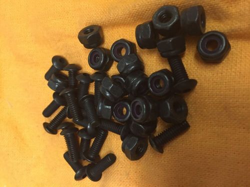 Jr dragster karting windshield mounting screws  black finish stainless steel