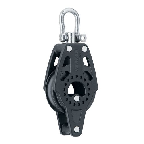 Harken 40mm carbo block single w/swivel &amp; bracket