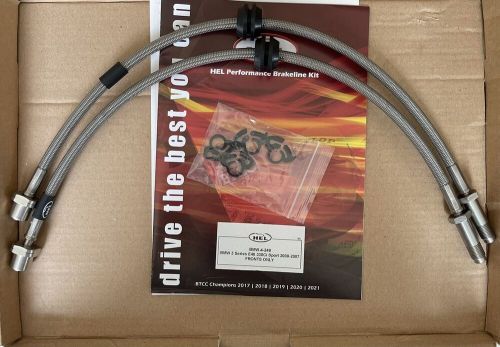 Hel braided brake lines for bmw e46 all excluding m3, fronts