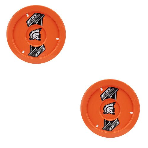 Dirt defender 15 x 8 gen ii solid wheel covers mud covers orange 2 pack